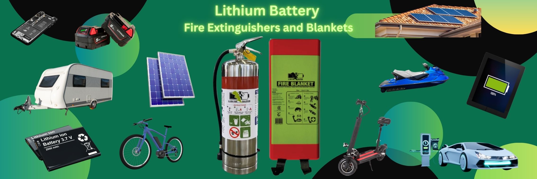 Lithium Battery Extinguishers and Blankets