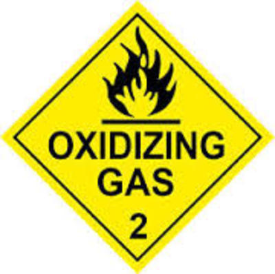 Oxidizing Gas Diamond 100mm x 100mm Sticker