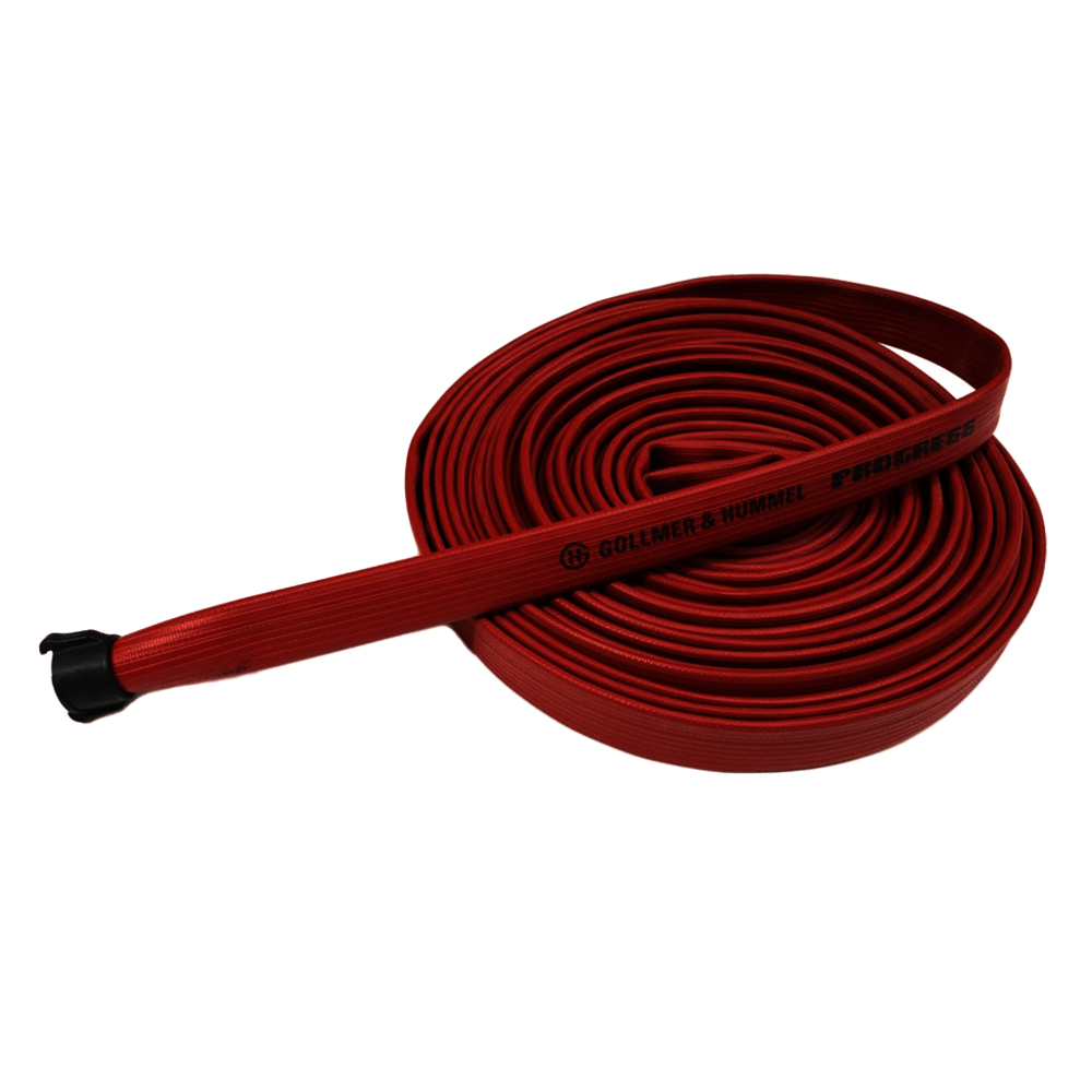 G & H Progress 38mm x 30m Fire hose with external Lug (Forestry) Couplings