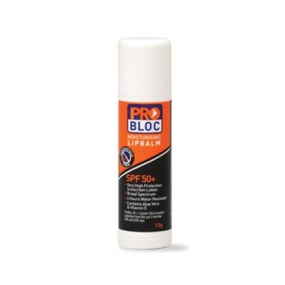 Pro Bloc SPF 50+ Sunscreen Lip Balm 12gm Tube