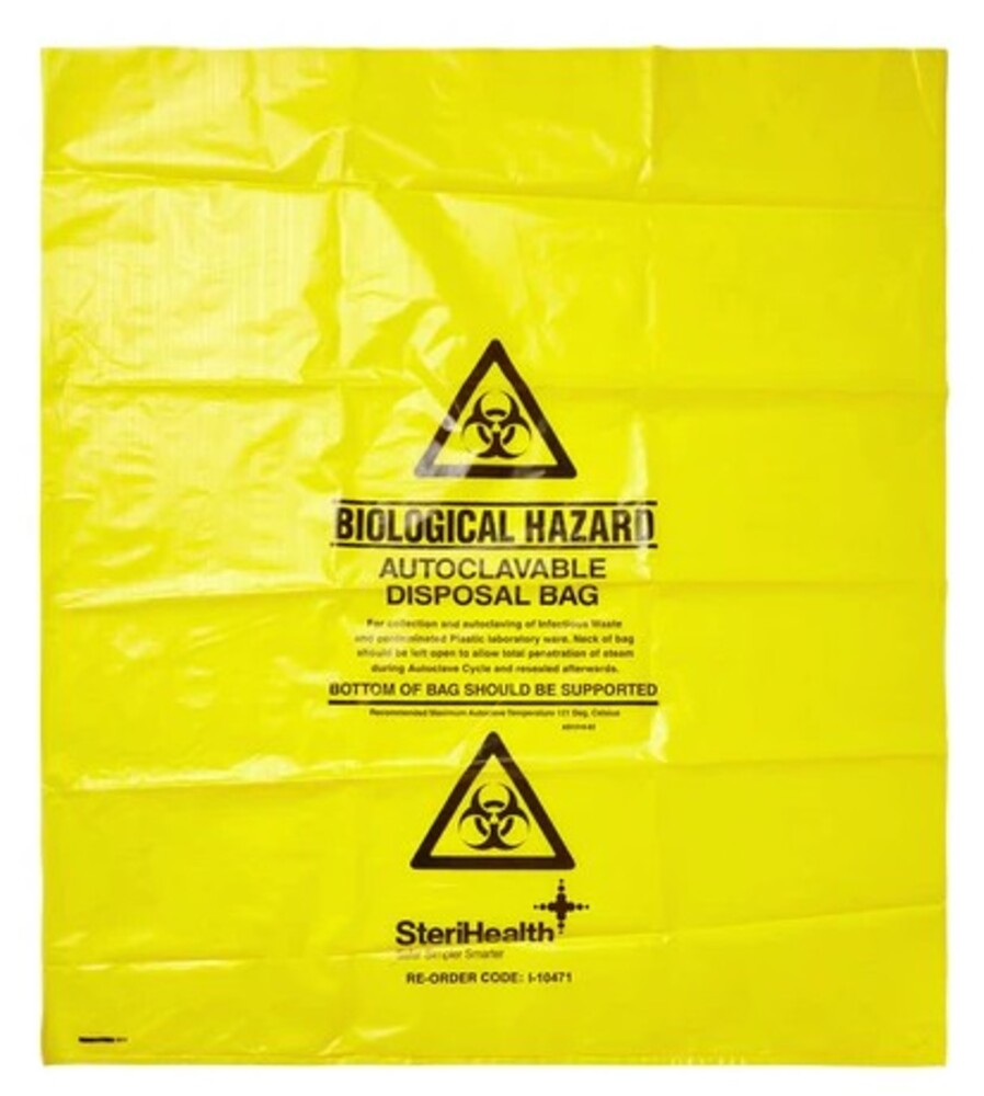 Bio Hazard Bag Print Yellow 76cm x 82cm