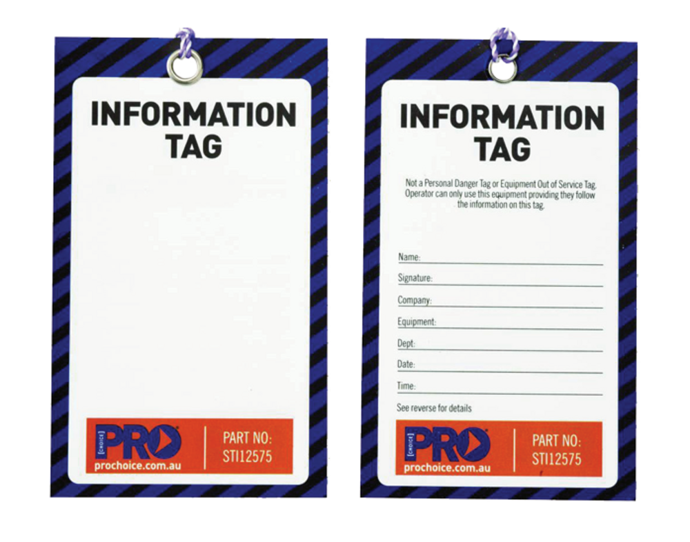 Safety Information - Pack of 100 (cardstock)