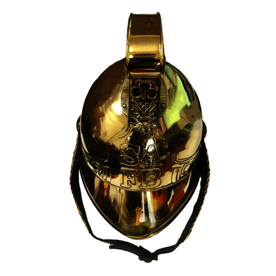 Vintage Brass SAFB Firemans Helmet Replica