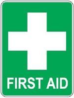 First Aid Sign 300mm x 225mm