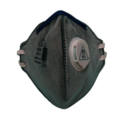 Mask YHS P2 Charcoal Valved Vertical Fold Respirator