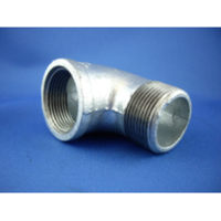 Galvanised Male-Female Elbow